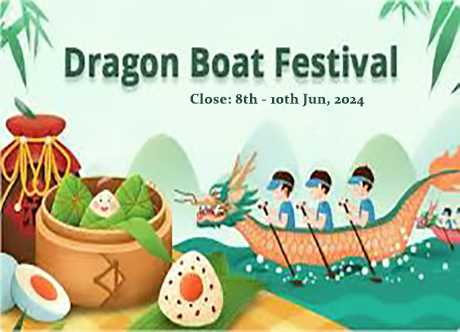 Avis de vacances du Festival des bateaux-dragons